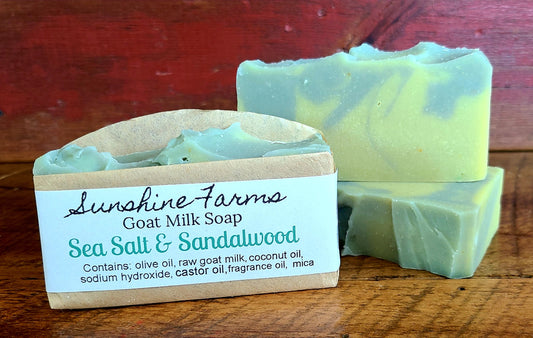 Sea Salt & Sandalwood Goat Milk Soap