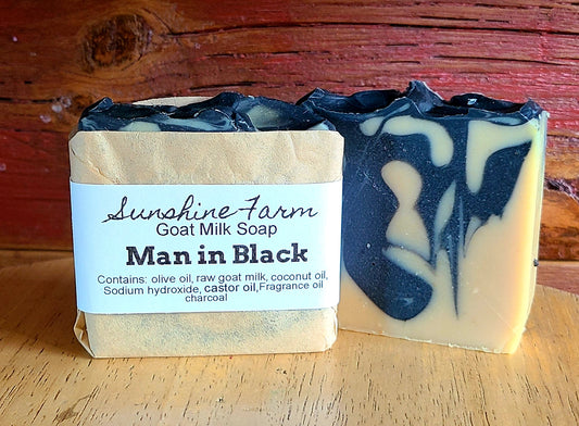 Man in Black Goat Milk Soap