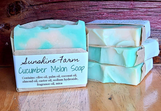 Cucumber Melon Goat Milk Soap