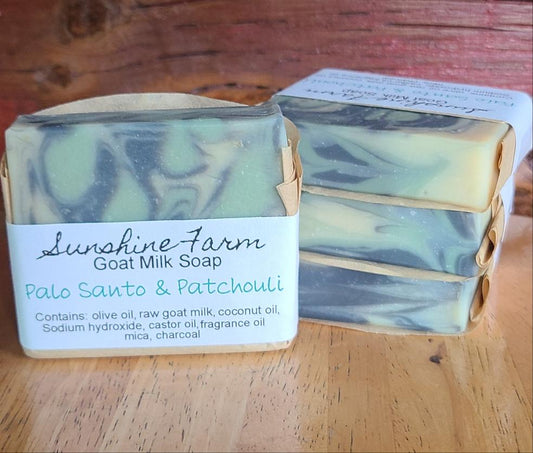 Palo Santo & Patchouli Goat Milk Soap