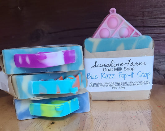 Blue Razz Pop-It Soap